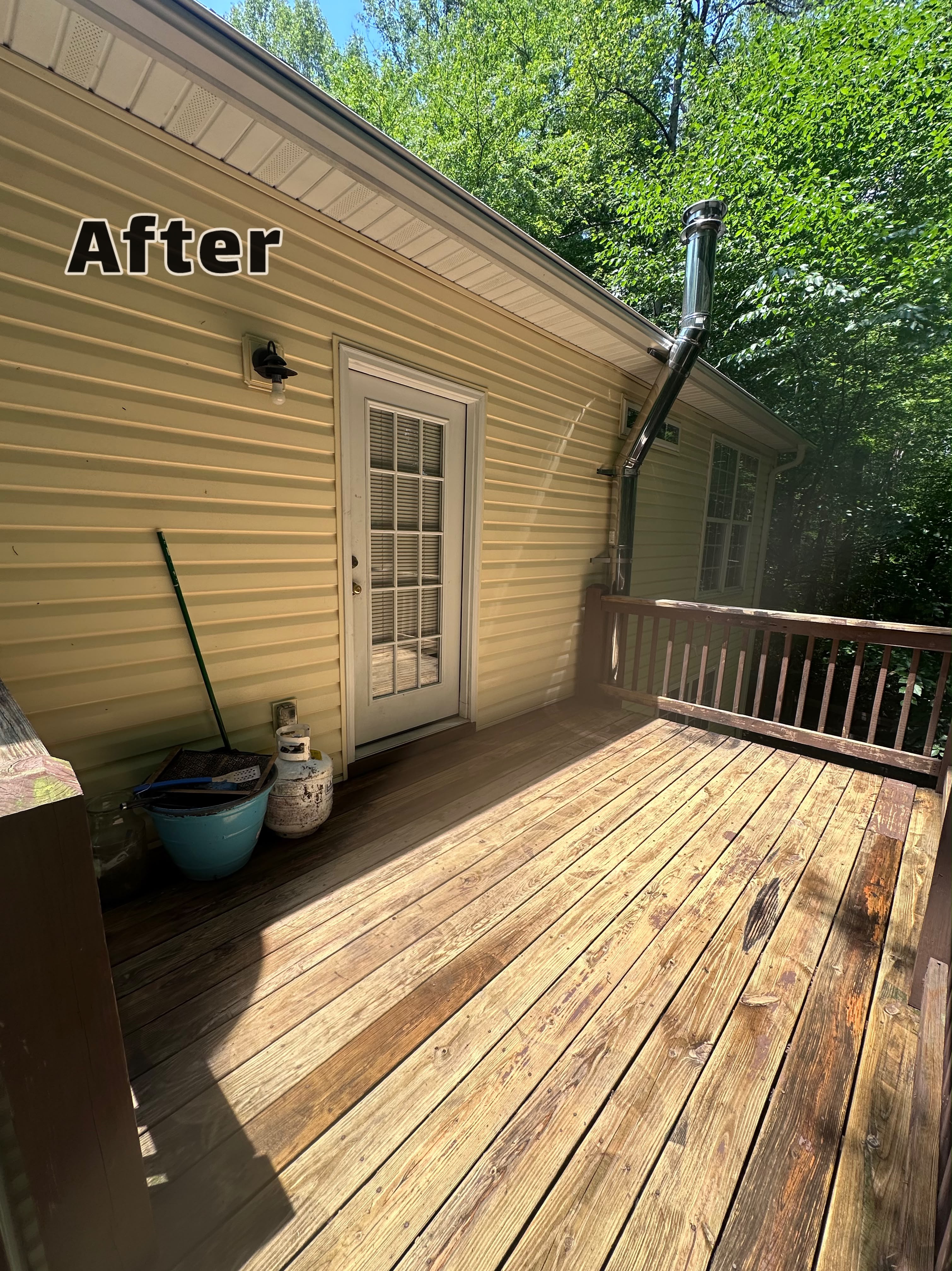 Pressure Washing before and after